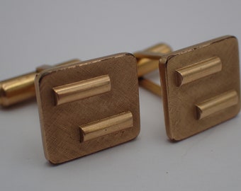 Boutons De Manchettes Plaqués Or - Reproduction Ancienne Monnaie XXème Siècle - Occasion