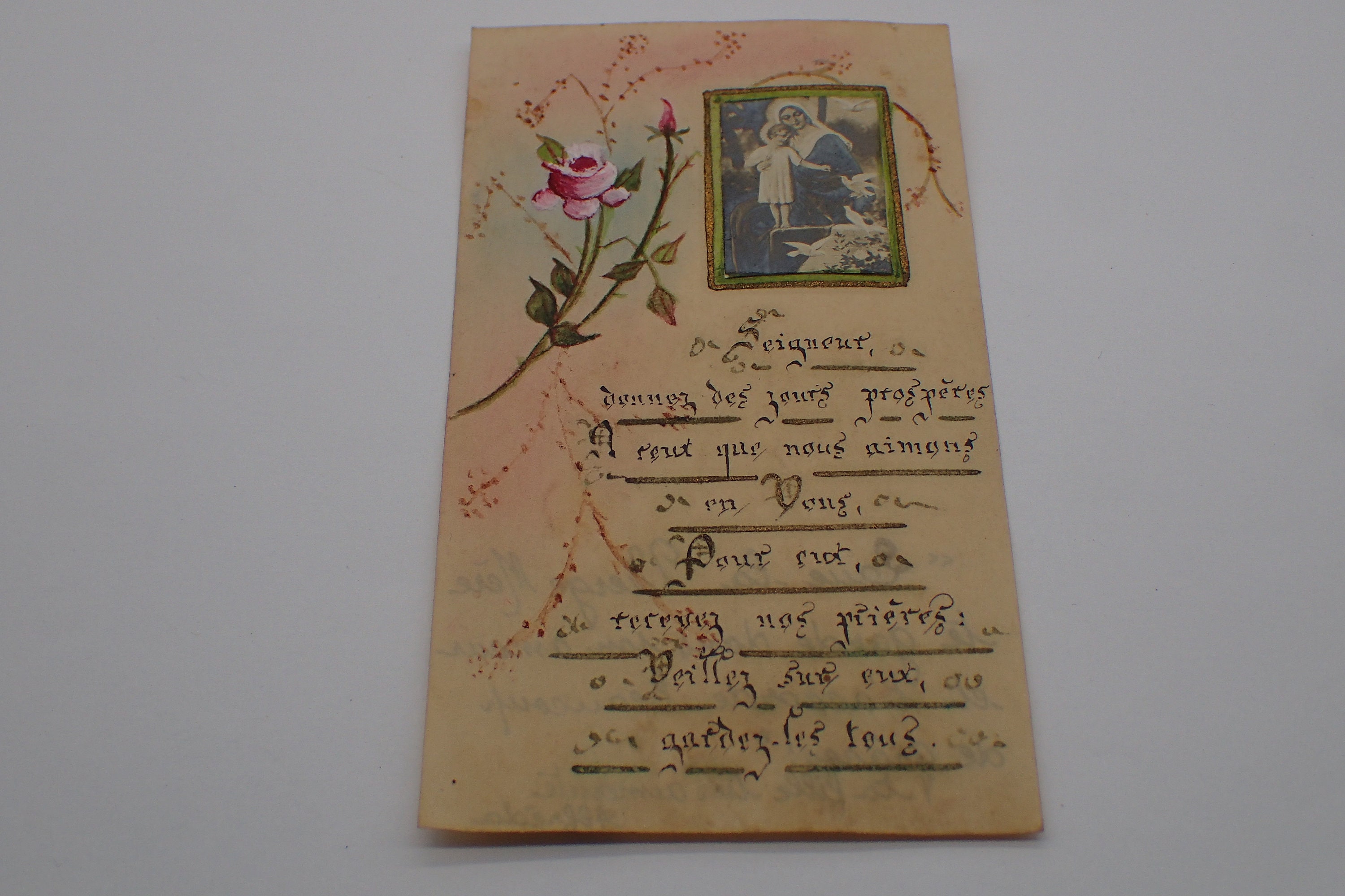 Image Religieuse, Sainte , Vintage de Collection