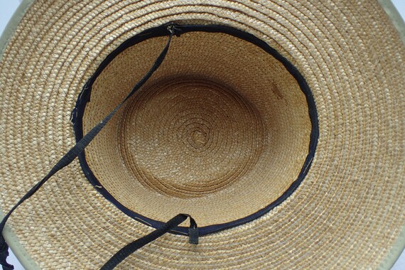 vintage straw hat - image 4