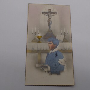 image pieuse sainte ,vintage de collection