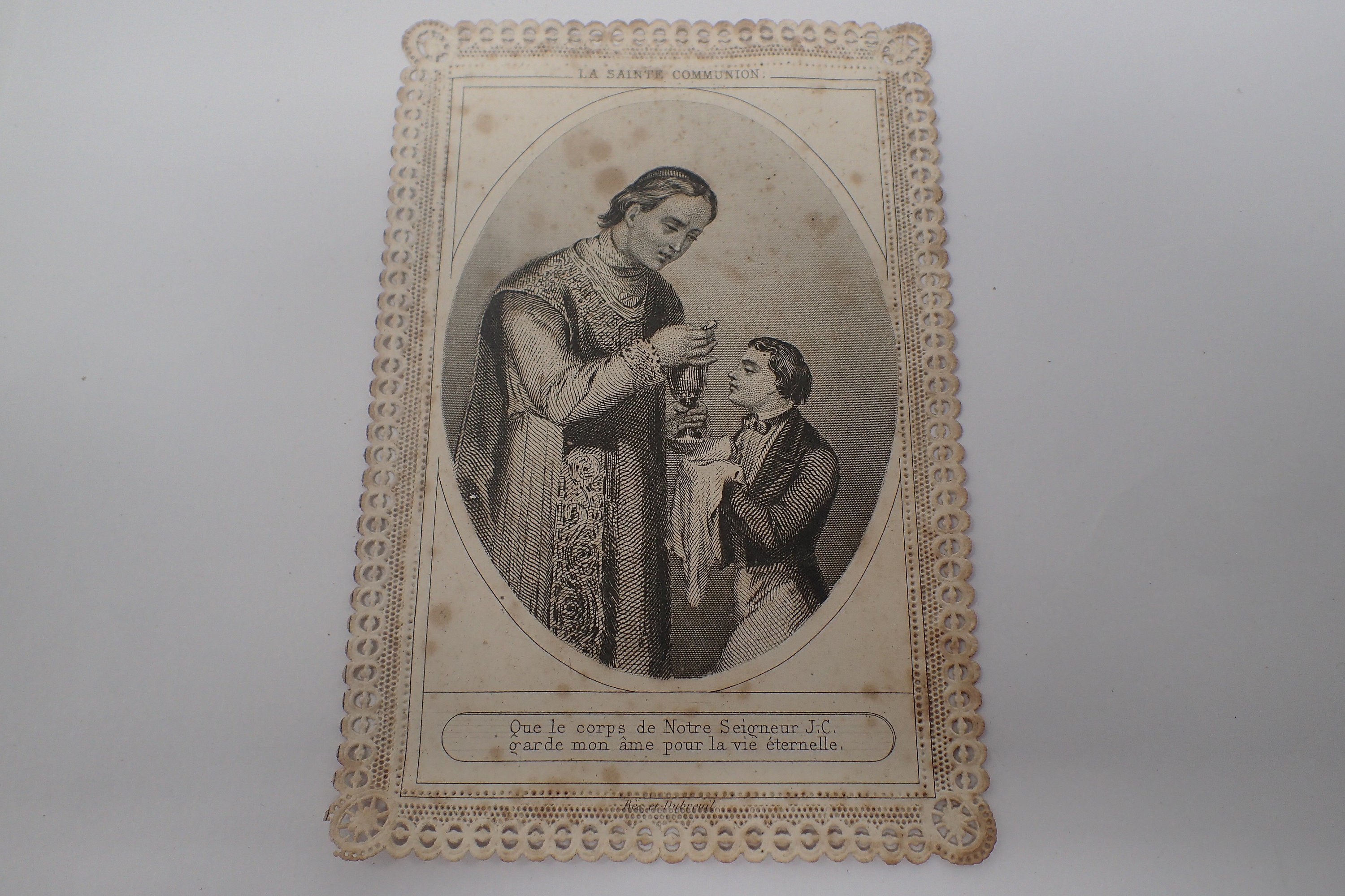 Canivet , Image Pieuse Ancienne , Sainte Communion