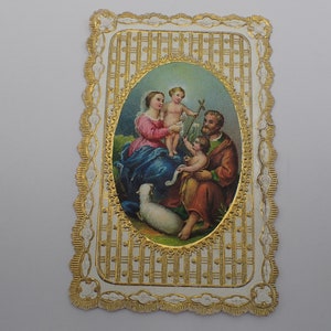 carte de prière ancienne