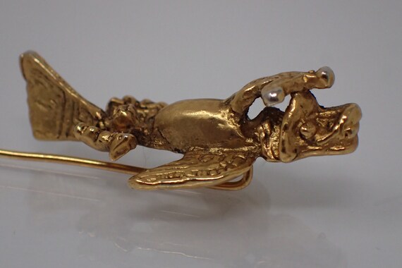 tie pin, bronze dragon