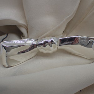 anello asciugamano vintage argento