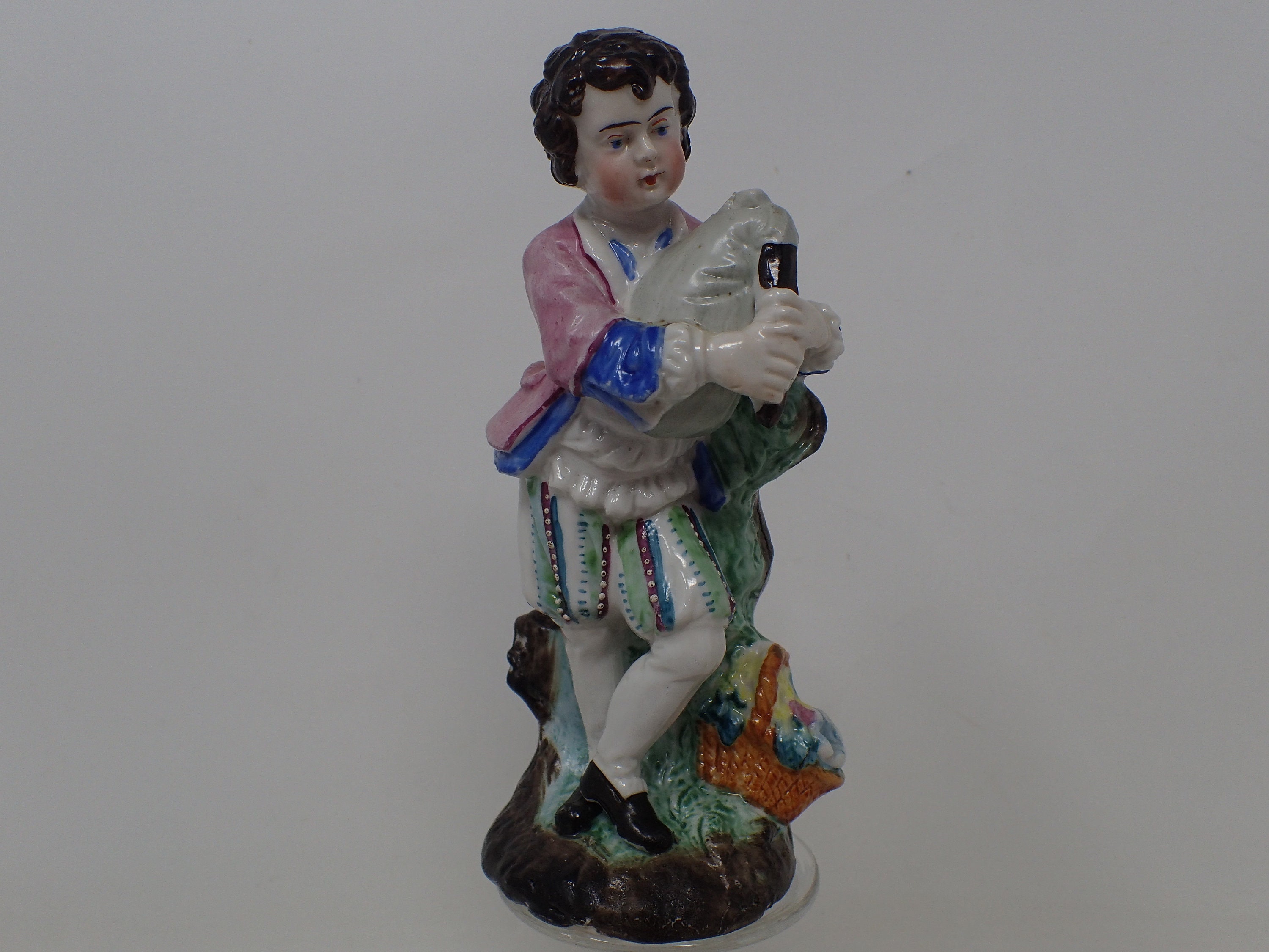 Sculpture Ancienne , Personnage en Porcelaine Allemande