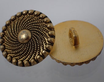 戴冠させたビンテージボタンのペア - Etsy 日本
