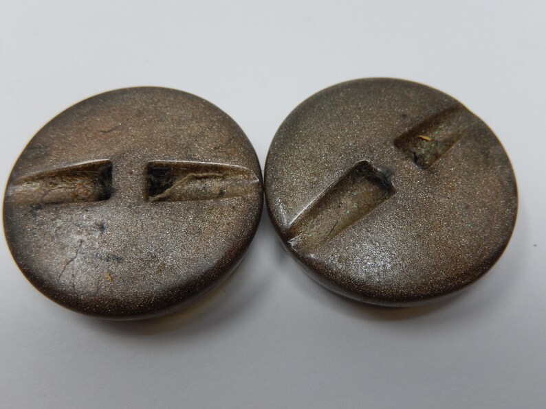 diameter 3 cm Pair of bubble buttons plastic material