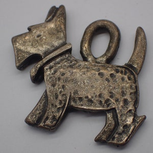 Vintage Silber Hundeanhänger