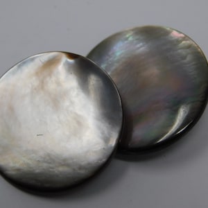 pair of art nouveau mother of pearl buttons
