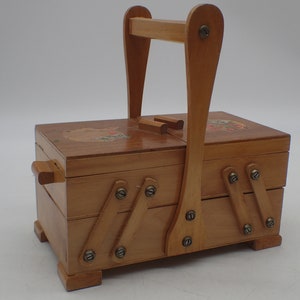 worker, wooden sewing box