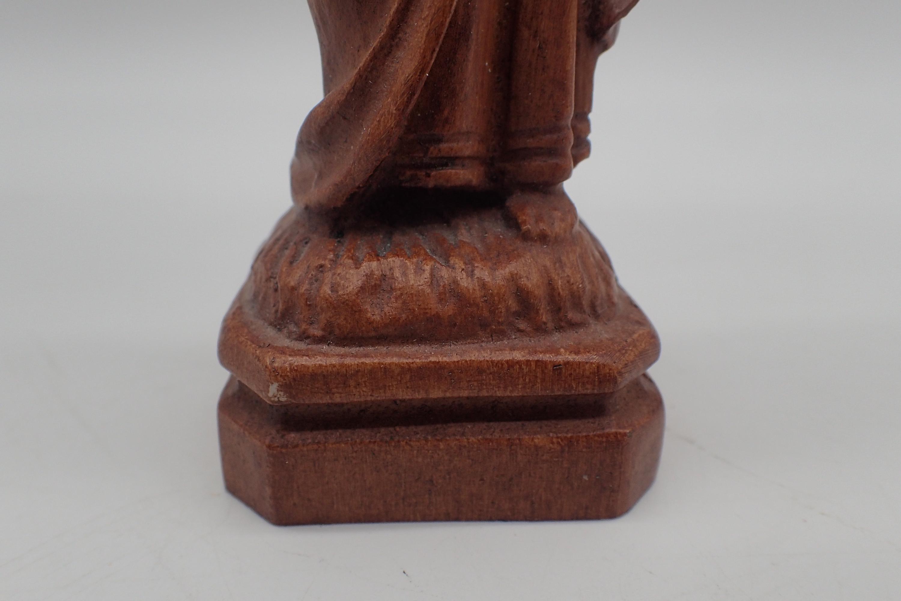 アンティーク 聖クリストファー木彫像 キリスト ドイツ 英国 アンティーク 聖クリストファー木彫像 キリスト ドイツ 英国