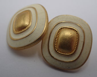 pair of vintage bronze buttons