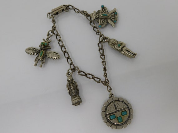 vintage mexican charm bracelet