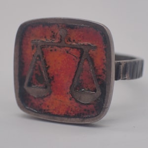 Vintage astrological sign ring