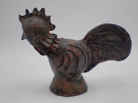 ビンテージ雄鶏の彫刻 - Etsy 日本