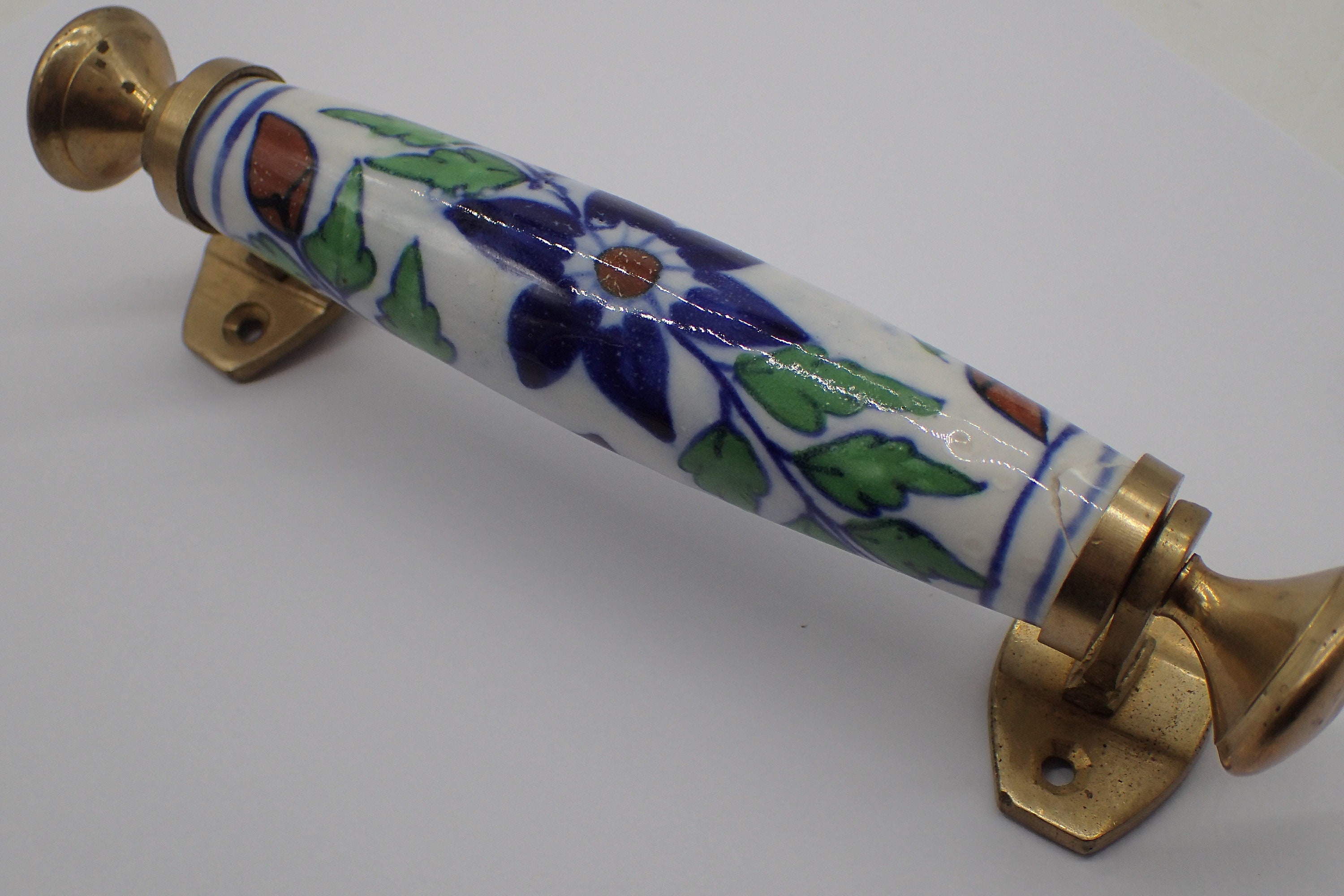 Poignée Vintage en Porcelaine Oriental