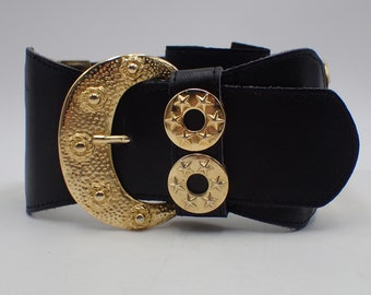 小物 vintage 80s leather-jewelry belt 80's Jewelry Leather Belt - Etsy