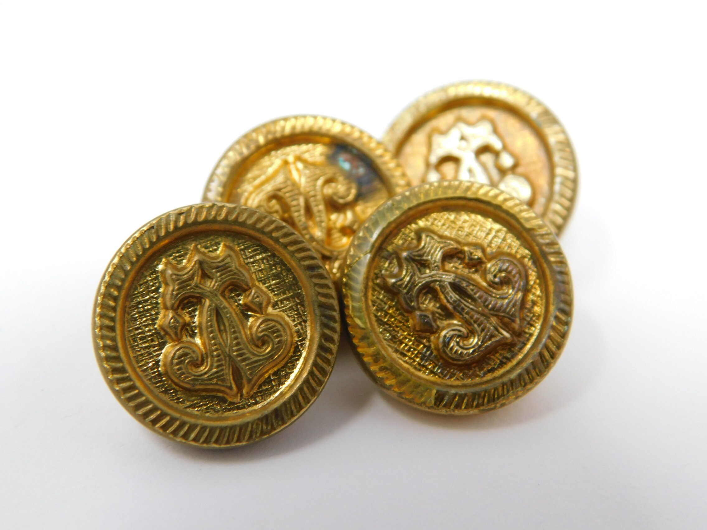 4つのビンテージボタン直径1.4 cm - Etsy 日本