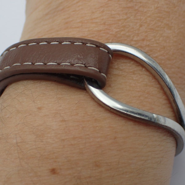 bracelet design ,cuir métal