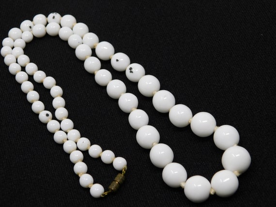 glass beads art nouveau necklace