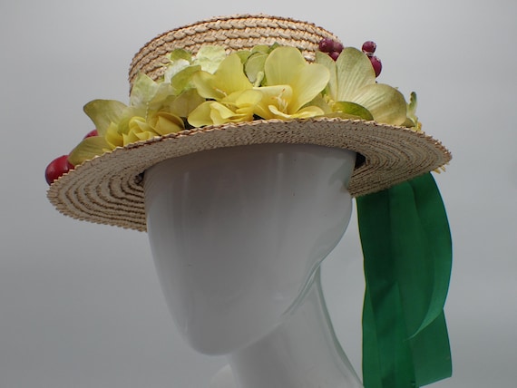 Vintage Hat With Fruit Decoration - Etsy display picture 2