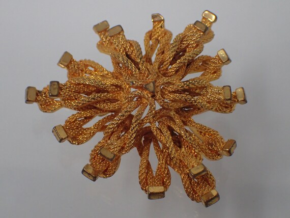 vintage bronze brooch, haute couture