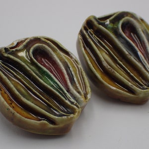 vintage ceramic earring