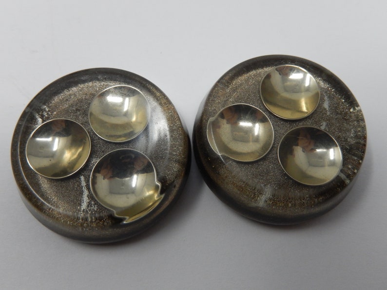 diameter 3 cm Pair of bubble buttons plastic material