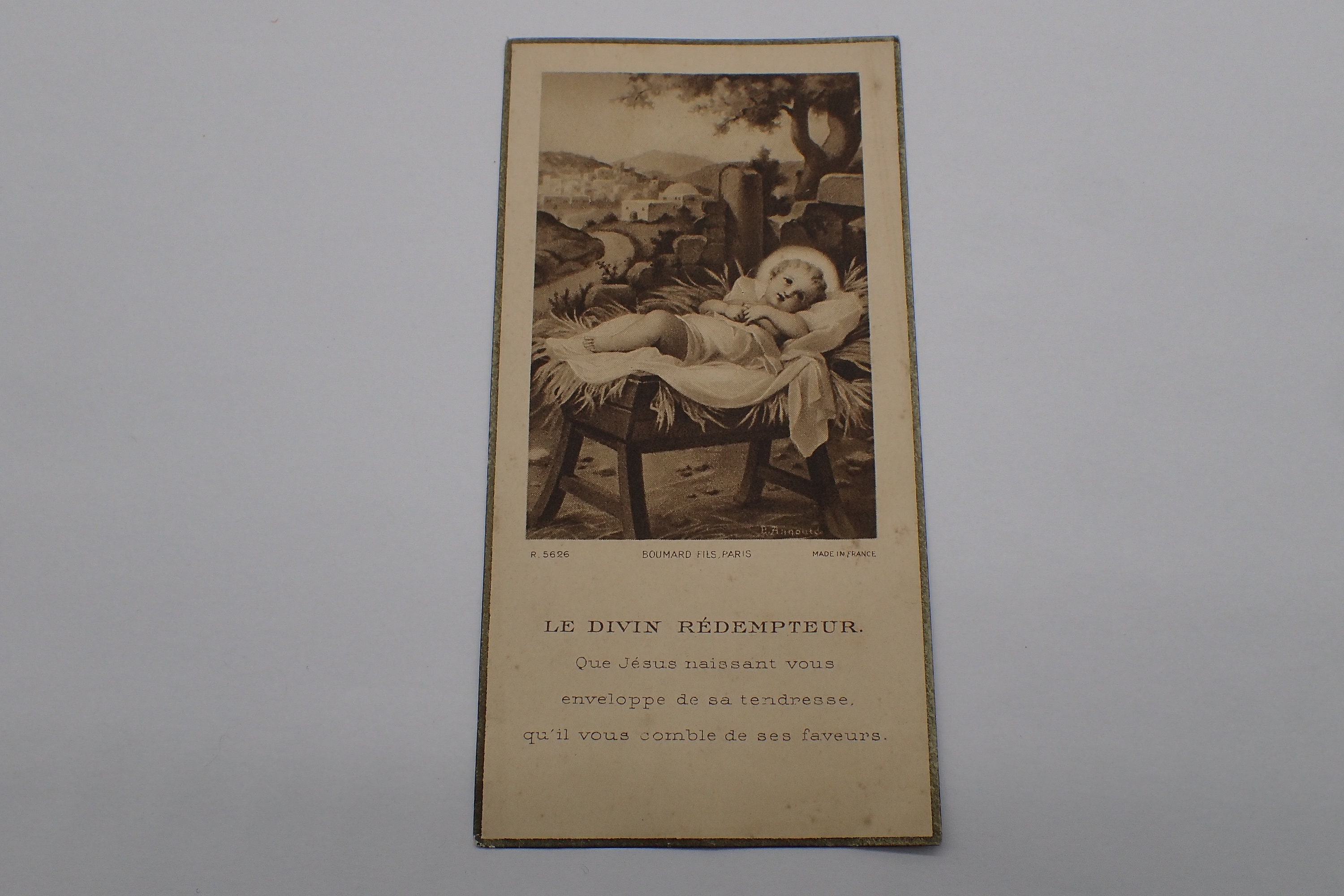 Image Pieuse Sainte , Vintage de Collection