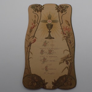 carte de prière ancienne