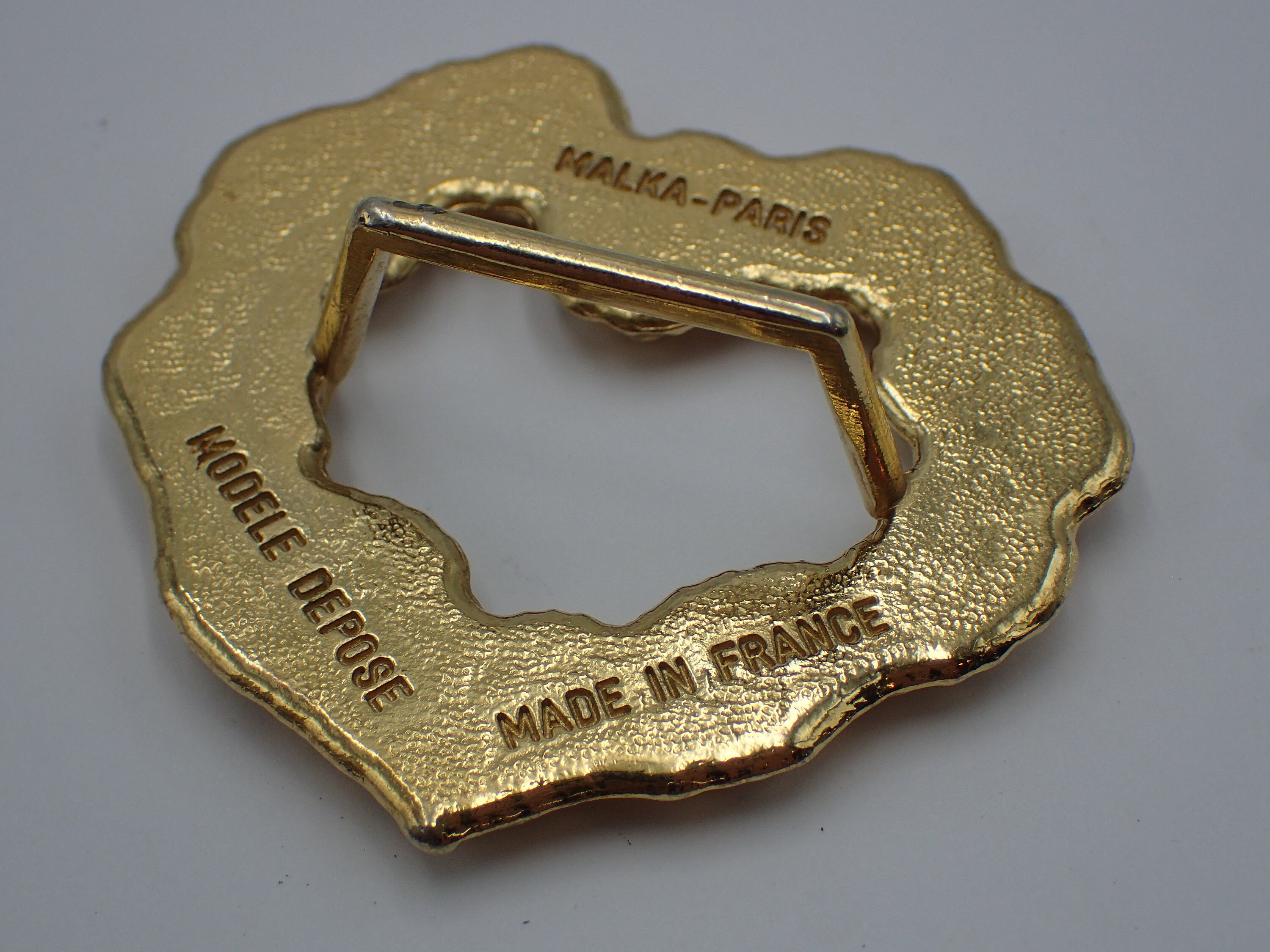Boucle de ceinture Malka Paris en bronze - France