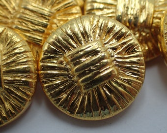 sixteen vintage bronze buttons