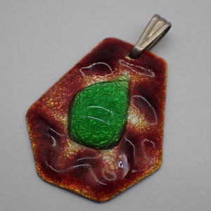 vintage enamel pendant