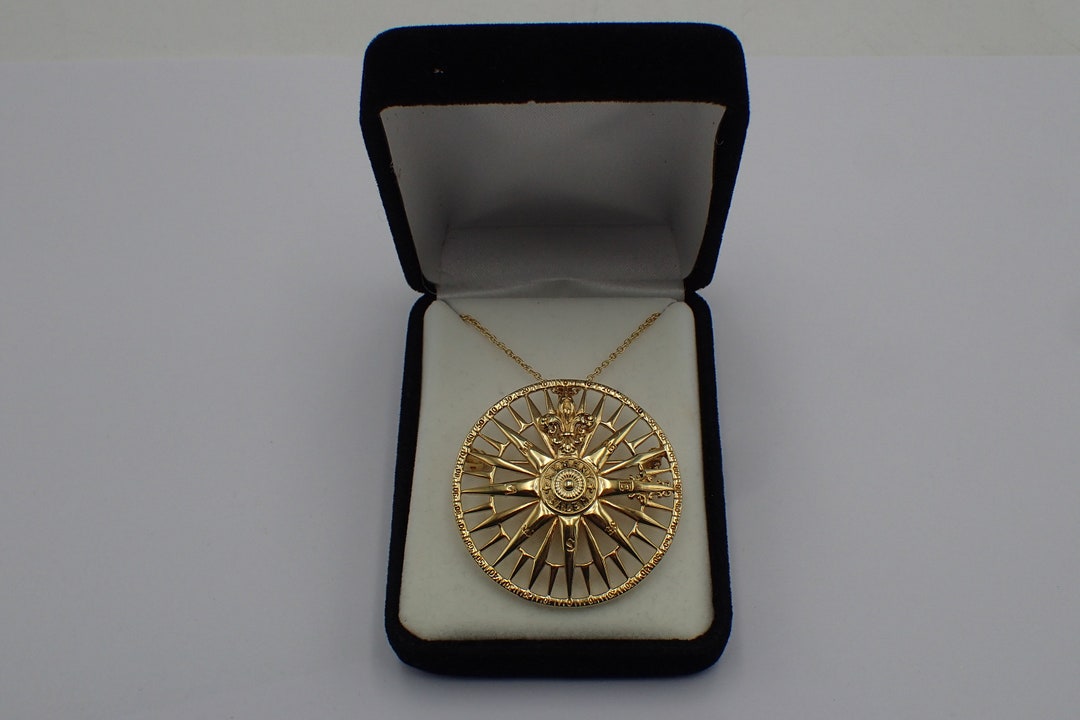 Pendentif Broche En Argent 925 Et Vermeil - Motif Cameo Tressé 6x7 Cm - Neuf Excellent état
