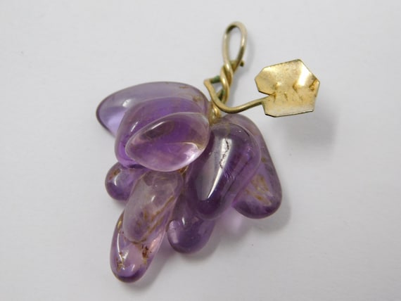 amethyst cluster pendant