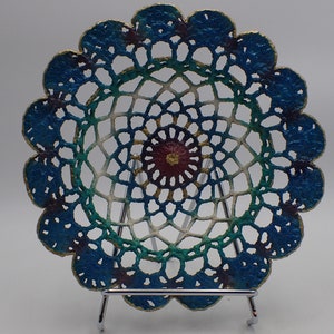 Vintage openwork Ceram lace basket