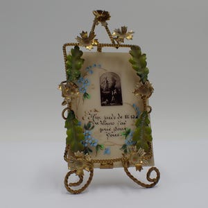 Lot De 2 Cadres Photos Anciens En Bois Doré - Style Art Nouveau