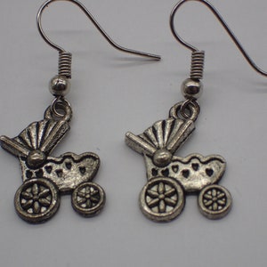 vintage stroller earring