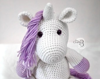Crochet Unicorn, Ready to Ship, Unicorn Plushie, Stuffed Unicorn, Unicorn, Stuffed Animal, Fantasy Animal, Photography Prop, Crochet Gift