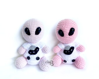 Crochet Alien Baby, Alien Plushie, Stuffed Alien, Amigurumi Alien, Alien Baby, Crochet Gift, Photography Prop