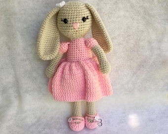 Crochet Bunny, Stuffed Bunny, Bunny Plushie, Amigurumi Bunny, Forest Animal, Crochet Animal, Crochet Gift, Photography Prop