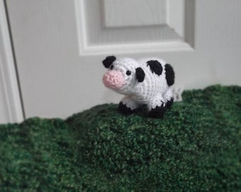 Crochet Little Cow, Crochet Cow, Stuffed Cow, Cow Plushie, Photography Prop, Crochet Farm Animals, Amigurumi Cow, Cow Lover, Birthday Gift