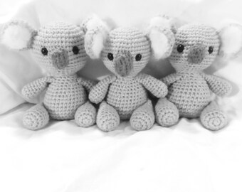 Crochet Koala, Koala Stuffed Animal, Koala Plushie, Amigurumi Koala, Koala, Woodland Animal, Nursery Gift, Photography Prop, Crochet Gift