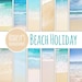 Beach Holiday Photos // Beach Digital Papers // Beaches Themed Digital Scrapbooking Papers // Australian Beach Photographic Papers 