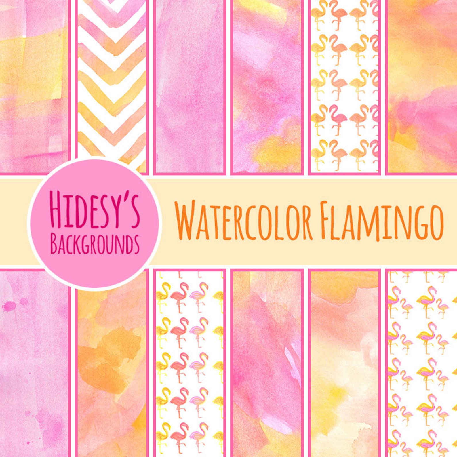 Watercolor Digital Paper / Background / Pattern | Etsy