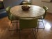 Reclaimed Round Dining Table Industrial Solid Wood Hairpin legs Rustic Kitchen Table 7MAGOK Scaffold Board Furniture 90 cm and others