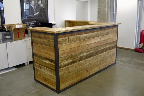 Reception Desk Industrial Reclaimed 7magok Rustic Front Reception Desk Industrial Reclaimed, Rustic Reception Desk Industrial