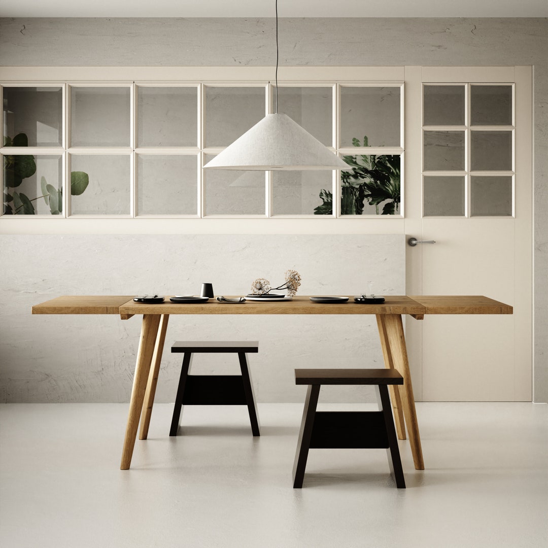 Extendable Solid Oak Dining Table | Handcrafted and Customisable ...