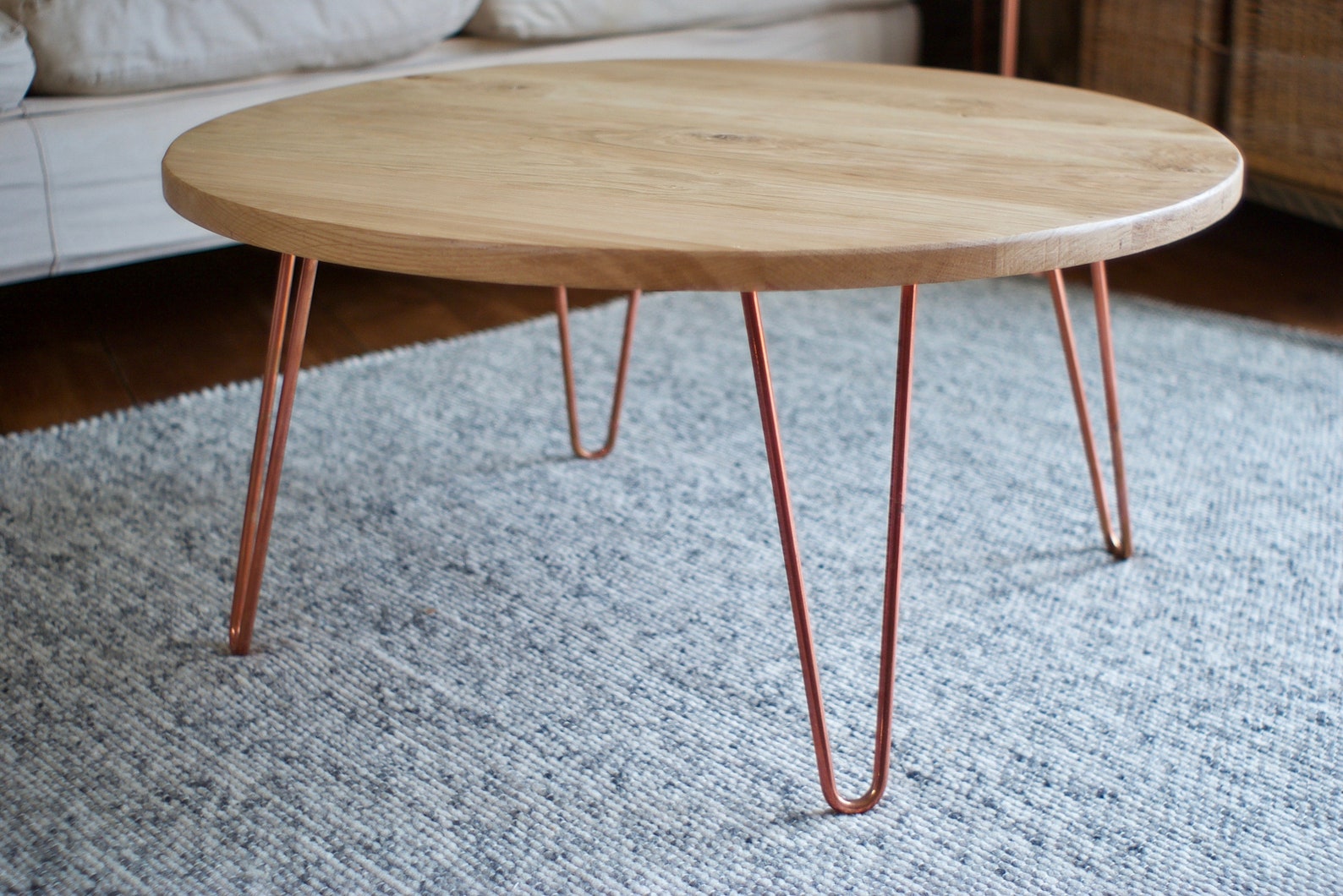 Photo inspiration: Fresh Look at Sustainable Coffee Table Solid Oak On Hairpin Legs Customisable Fast