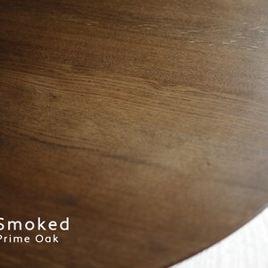 Rectangular Solid Oak Dining Table & Bench Set, Handmade Mid-Century Modern Scandinavian Table image 16